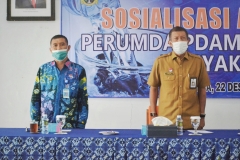 Bapak Walikota dan Bapak Direktur Utama Perumda Pdam Tirtamarta Yogyakarta dalam Acara Sosialisasi Air Minum