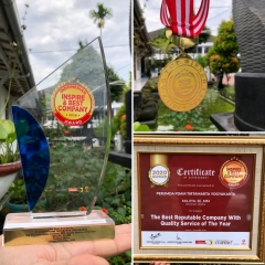 PERUMDA PDAM Tirtamarta Yogyakarta terpilih sebagai The Best Reputable Company With Quality Service of The Year